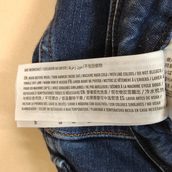 Abercrombie & Fitch Simone Skinny High Rise Distressed Blue Women's Jeans - Picture 6 of 8